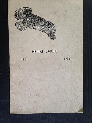 In Memoriam Henri Bakker, 1911-1936