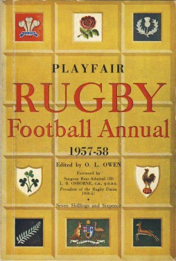 Image du vendeur pour PLAYFAIR RUGBY FOOTBALL ANNUAL 1957-58 mis en vente par Sportspages