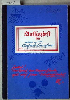 Aufsatzheft für Gerhard Canzler. De Biller hett tekend Lorenz Nörden.