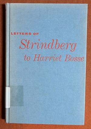 Seller image for The Letters of Strindberg to Harriet Bosse for sale by GuthrieBooks