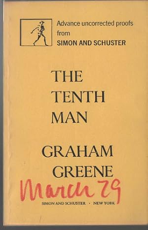 Imagen del vendedor de The Tenth Man [Advance uncorrected proofs] a la venta por Susan Davis Bookseller