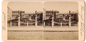 Stereo-Fotografie Fotograf unbekannt, Ansicht Bruxelles, Jardin du Petit Sablon