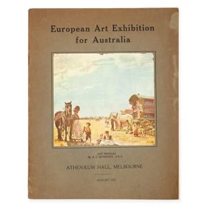 Imagen del vendedor de European Art Exhibition for Australia a la venta por Douglas Stewart Fine Books