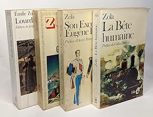 Seller image for Lourdes + Germinal + Son excellence Eugne Rougon + La bte humaine --- 4 livres for sale by crealivres