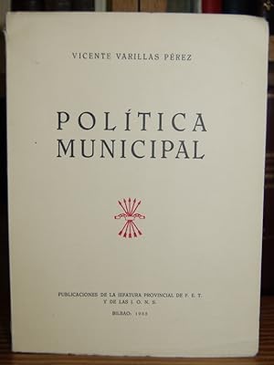 Imagen del vendedor de POLITICA MUNICIPAL a la venta por Fbula Libros (Librera Jimnez-Bravo)