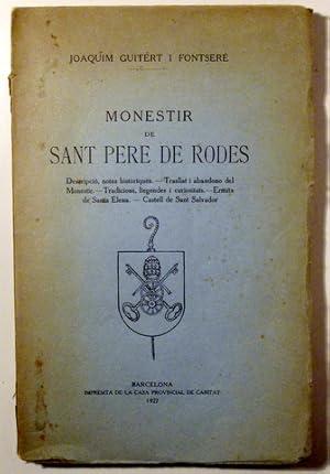 Imagen del vendedor de MONESTIR DE SANT PERE DE RODES - Barcelona 1927 - Il lustrat a la venta por Llibres del Mirall