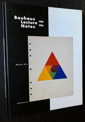 Bild des Verkufers fr Bauhaus Lectures Notes 1930-1933 zum Verkauf von APPLEDORE BOOKS, ABAA