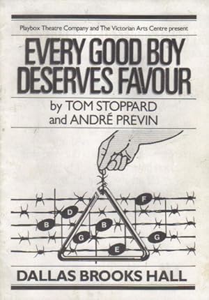 Immagine del venditore per EVERY GOOD BOY DESERVES FAVOUR. venduto da Black Stump Books And Collectables