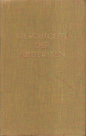 Bild des Verkufers fr Geschichte der Abderiten. zum Verkauf von Versandantiquariat Boller