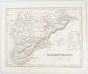 Map of Merionethshire