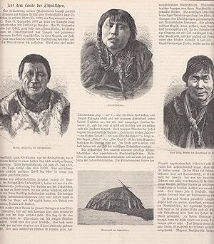 Tschukotka: Aus dem Land der Tschuktschen. 4 Abbildungen mit einem Artikel zum Thema auf 2 Seiten...