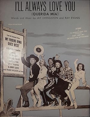 Imagen del vendedor de My Friend Irma Goes West Sheet Music 1950 Martin and Lewis a la venta por AcornBooksNH