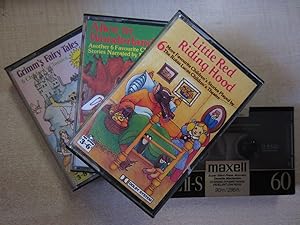 Lot of Three CASETTES, AUDIO-STORIES for Childrens in ENGLISH and a CASSET TAPE to record MAXELL ...