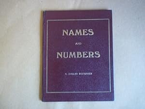 Bild des Verkufers fr Names and Numbers. zum Verkauf von Carmarthenshire Rare Books
