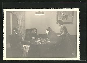 Foto-Ansichtskarte Zwei Männer beim Schach