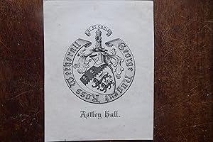 Armorial Bookplate of George Nugent Ross Wetherall of Atley Hall