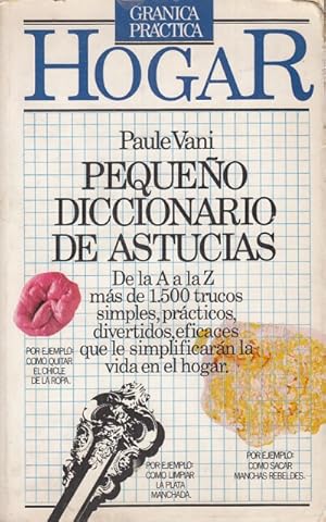 Seller image for PEQUEO DICCIONARIO DE ASTUCIAS for sale by Librera Vobiscum