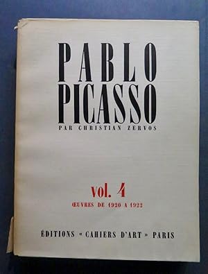 Bild des Verkufers fr Pablo Picasso. Vol. 4 : Oeuvres de 1920  1922. zum Verkauf von Buch + Kunst + hommagerie Sabine Koitka