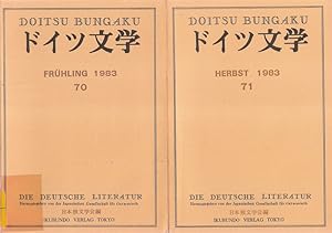 Bild des Verkufers fr Doitsu bungaku. Die Deutsche Literatur. Frhling 1983, 70 + Herbst 1983, 71. (2 Bde. zus.). zum Verkauf von Brbel Hoffmann