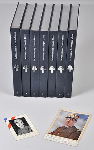 La Mémoire des Français Libres : Hommes et combats - 7 volumes complet + 2 tracs originaux