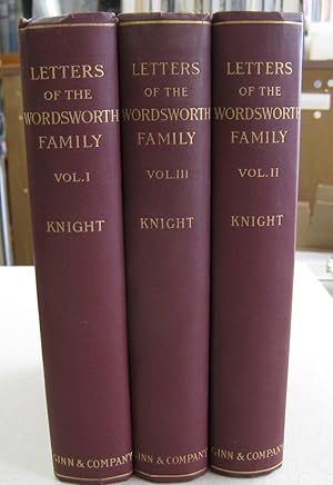 Immagine del venditore per Letters of the Wordsworth Family From 1787 to 1855 in Three Volumes venduto da Midway Book Store (ABAA)