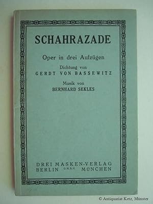 Bild des Verkufers fr Schahrazade. Oper in drei Aufzgen. Textbuch. zum Verkauf von Antiquariat Hans-Jrgen Ketz