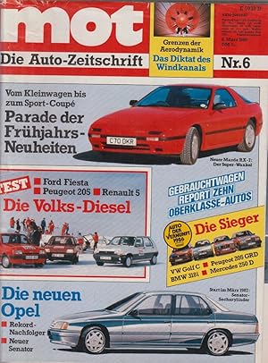 mot Die Autozeitschrift - Nr. 6 März 1986 Parade der Frühjahrsneuheiten, Test die Volks-Diesel, D...