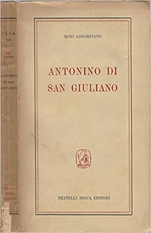 Bild des Verkufers fr Antonino di San Giuliano. zum Verkauf von FIRENZELIBRI SRL
