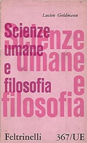 Bild des Verkufers fr Scienze umane e filosofia. zum Verkauf von FIRENZELIBRI SRL