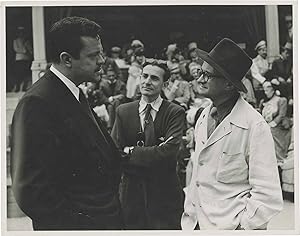 Bild des Verkufers fr Anna Karenina (Original photograph of Orson Welles, Julien Duvivier, and Henri Alekan on the set of the 1948 film) zum Verkauf von Royal Books, Inc., ABAA