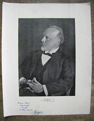 [ Porträtfoto Ernst Zahn mit Autograph ].