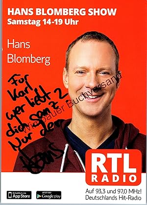 Seller image for Original Autogramm Hans Blomberg RTL Radio /// Autogramm Autograph signiert signed signee for sale by Antiquariat im Kaiserviertel | Wimbauer Buchversand