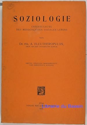 Seller image for Soziologie untersuchung des menschlichen sozialen lebens for sale by Librairie du Bassin