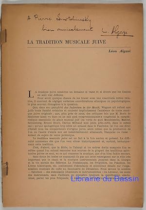 Seller image for La tradition musicale juive for sale by Librairie du Bassin