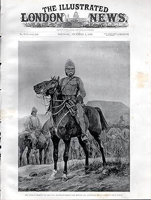 Image du vendeur pour ENGRAVING: "The Victor of Belmont and Gras Pan: Lieutenant-General Lord Metheun".engraving from The Illustrated London News, December 2, 1899 mis en vente par Dorley House Books, Inc.