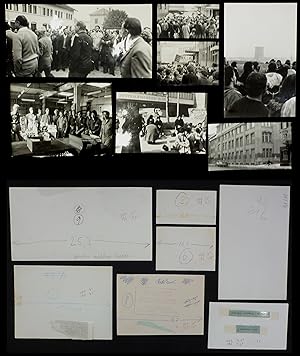 7 Originalfotografien und 15 Druckereiabzüge aus den 70er Jahren in der Schweiz - Streiks und Dem...