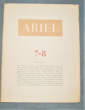 Imagen del vendedor de Ariel. Revista De Les Arts. Any I N7 - 8 a la venta por BALAGU LLIBRERA ANTIQURIA