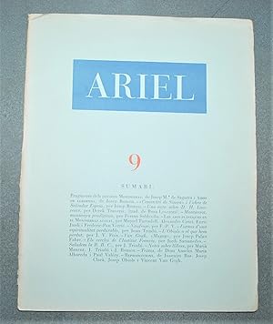 Seller image for Ariel. Revista De Les Arts. Any II N9 for sale by BALAGU LLIBRERA ANTIQURIA