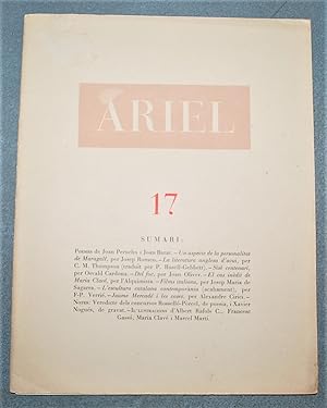 Seller image for Ariel. Revista De Les Arts. Any III n 17 (ms Suplement n 1, Agost 1948) for sale by BALAGU LLIBRERA ANTIQURIA