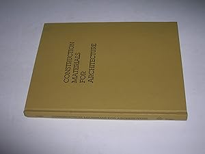 Seller image for Construction Materials for Architecture for sale by Bookstore Brengelman