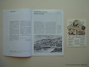 Bild des Verkufers fr Solnhofen und die Palontologie. Beiliegt: Postkarte "Der letzte Ichtyosaurus". zum Verkauf von Antiquariat Hans-Jrgen Ketz