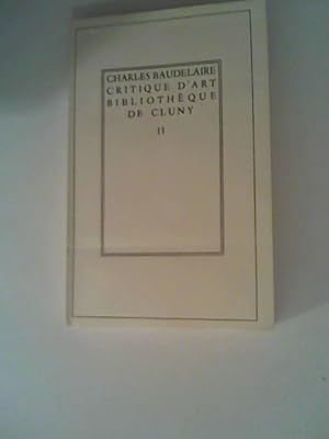 Image du vendeur pour Critique D'Art Bibliothe que de Cluny II mis en vente par ANTIQUARIAT FRDEBUCH Inh.Michael Simon