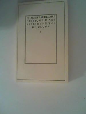 Bild des Verkufers fr Critique D'Art Bibliothe que de Cluny I zum Verkauf von ANTIQUARIAT FRDEBUCH Inh.Michael Simon