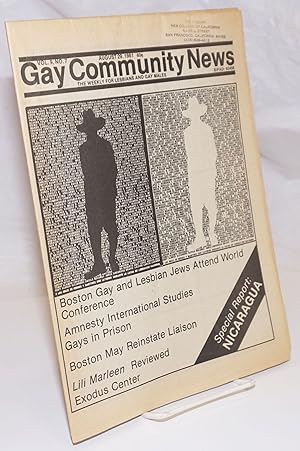 Bild des Verkufers fr GCN: Gay Community News; the weekly for lesbians and gay males; vol. 9, #7, August 29, 1981; Special Report: Nicaragua zum Verkauf von Bolerium Books Inc.