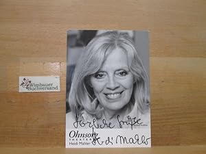 Bild des Verkufers fr Original Autogramm Heidi Mahler Ohnesorg Theater /// Autogramm Autograph signiert signed signee zum Verkauf von Antiquariat im Kaiserviertel | Wimbauer Buchversand