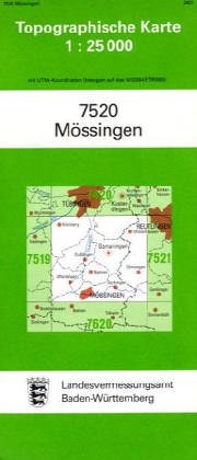 Bild des Verkufers fr Mssingen (Nord). Topographische Karte 7520 (1:25.000) zum Verkauf von primatexxt Buchversand