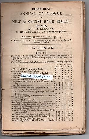 Seller image for 16 x 1840 s Catalogues Churtons, University Press Oxford, Henry Parker, Blackie, J. Coxhead, W. E. Painter, William Curry, James Wyld, Joseph Rogerson, James Bohn, Charles Davis, Oliver & Boyd, T. Bennett, Joseph Lilly for sale by Malcolm Books