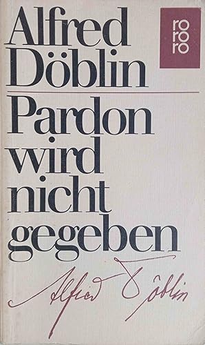 Bild des Verkufers fr Pardon wird nicht gegeben : Roman. rororo ; 4243 zum Verkauf von Logo Books Buch-Antiquariat