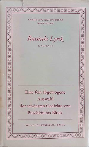 Russische Lyrik : Von Puschkin bis Block. [Werner von Matthey] / Sammlung Klosterberg : N.F.