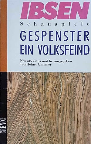 Bild des Verkufers fr Ibsen-Schauspiele; Teil: Gespenster; Ein Volksfeind. Greno ; 93 zum Verkauf von Logo Books Buch-Antiquariat